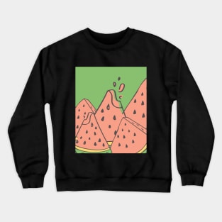 Watermelon mountain Crewneck Sweatshirt